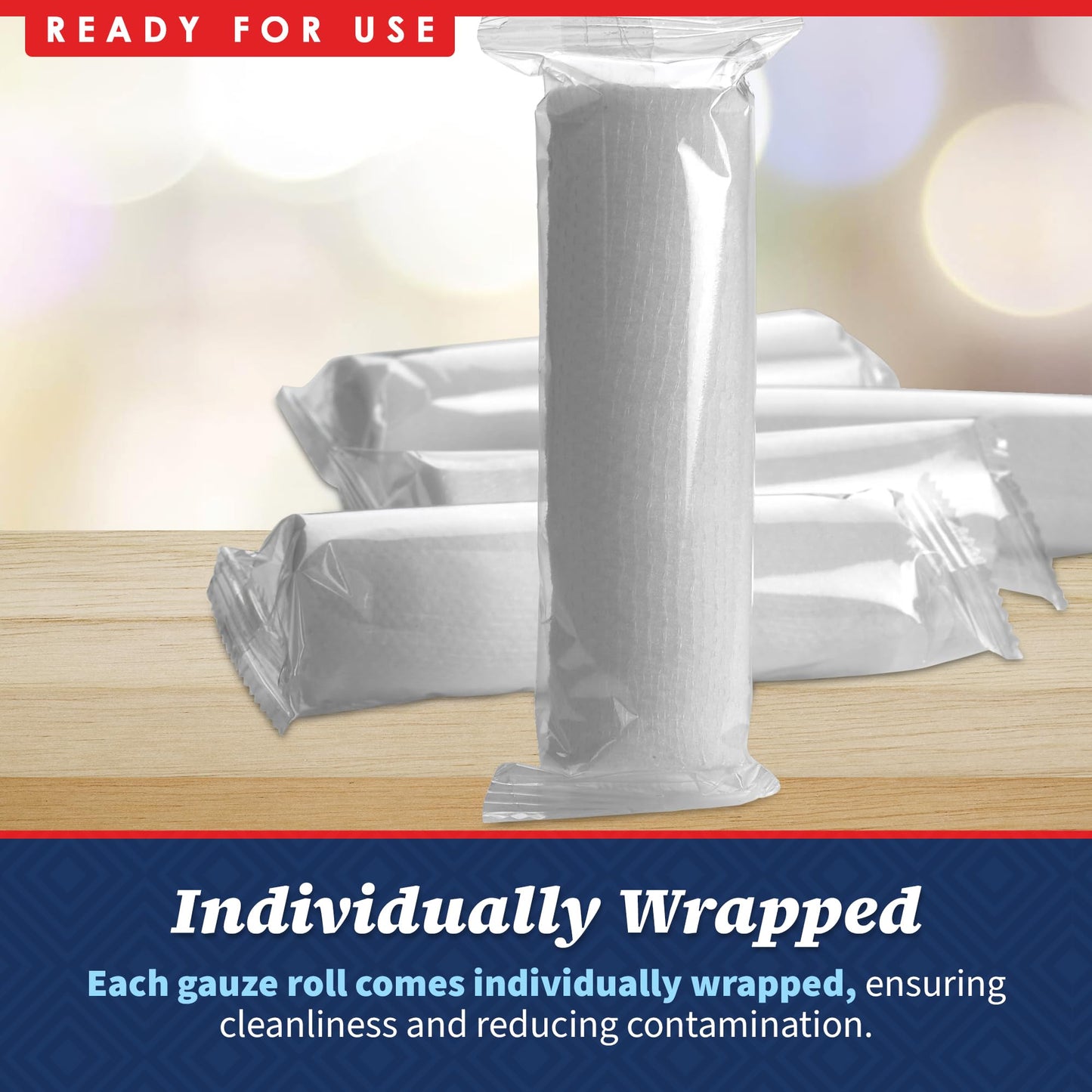 Gauze Bandage Rolls - (48 Pack) 3 in x 4.1 Yards Per Roll of Medical Grade Gauze Bandage and Stretch Bandage Wrapping for Dressing All Types of Wounds and First Aid Kit by MEDca, (3-Inch, 48 Pcs)