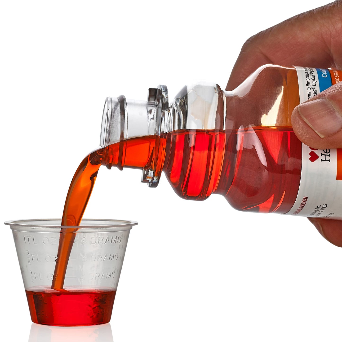 Clear Medicine Cups (1oz) - Pack of 100 - Plastic Disposable Graduated Medicine Cups with Measurements for Medication Arts & Crafts Mouthwash and More