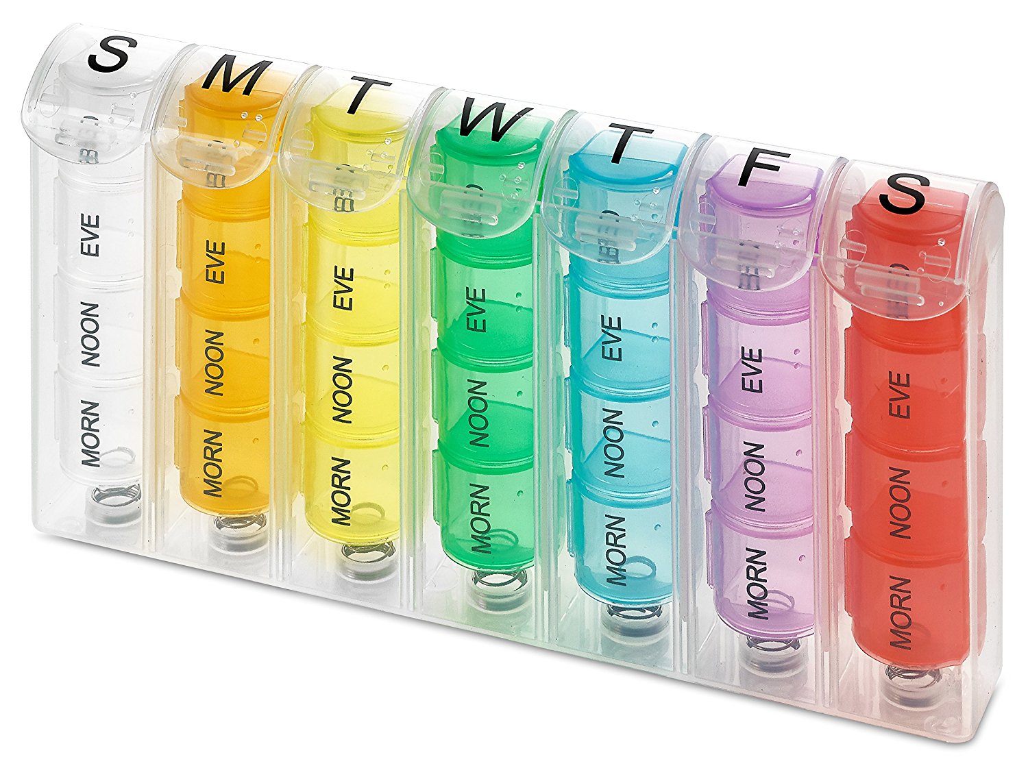 Medca Pop Up Weekly Pill Organizer Single Box And Daily Compartments