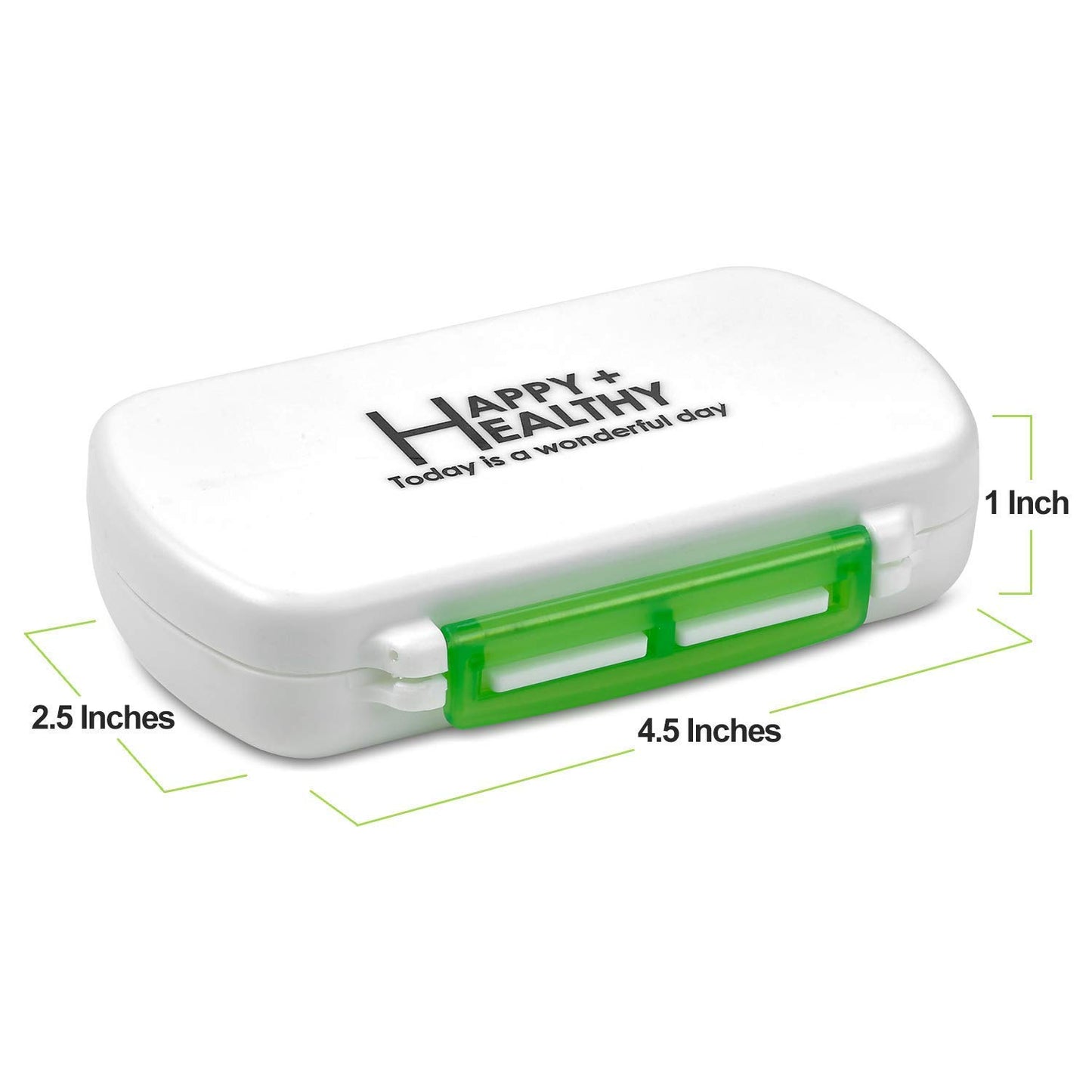 Pill Box - Water-Proof Medicine Pill Holder Case a BPA Free Daily Tablet Holder Storage Dispenser for All Your Medications, Supplements, Vitamins, and Meds, Ideal for Travel & Every Day Use by MEDca