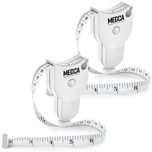 Body Tape Measure - (2 Pack) Measuring Tapes for Body and Fat Weight Monitors, (Inches & CM) Retractable Tape Measure Ruler for Accurate Body Fat Calculator Helps Calculate Fitness Body Measurements