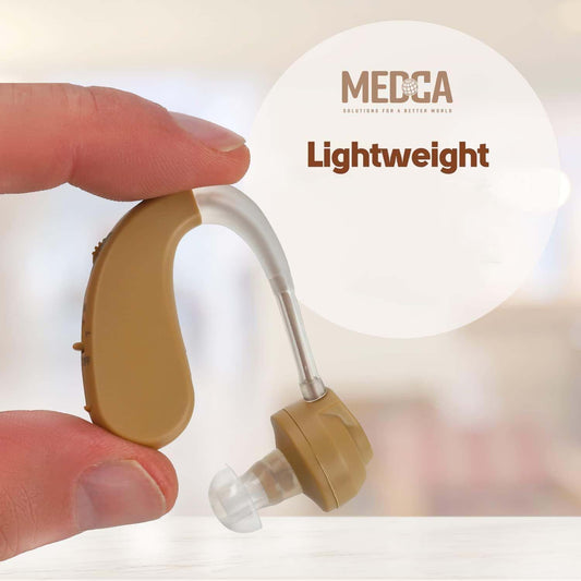 Digital Hearing Amplifier - BTE Behind the Ear Sound Amplifier and Personal Sound Enhancer with Noise Reducing Feature that is Smaller & Discreet - Ready to Wear in Any Left or Right Ear