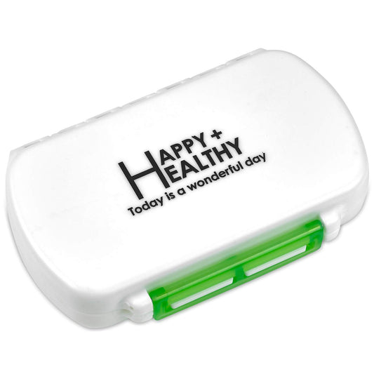 Pill Boxes- Pack of 2 Waterproof Medicine Pill Holder Cases, BPA-Free Daily Tablet Holder Storage Organizer Dispenser for Medications, Supplements, & Vitamins, Ideal for Travel by MEDca