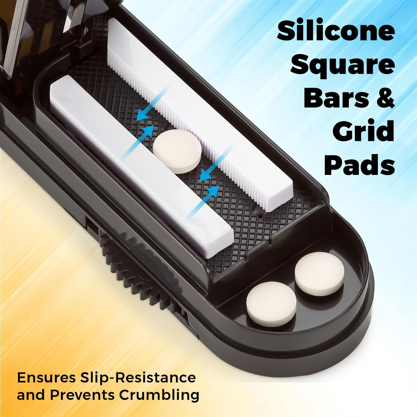 Pill Cutter for Small Pills - Multiple Splitter Pill Cutters for Small to Large Pills, Multi Tablet Split Cutter with Accurate Pill Alignment Cutter, Safety-Blade Guard, Food Grade Stainless Steel