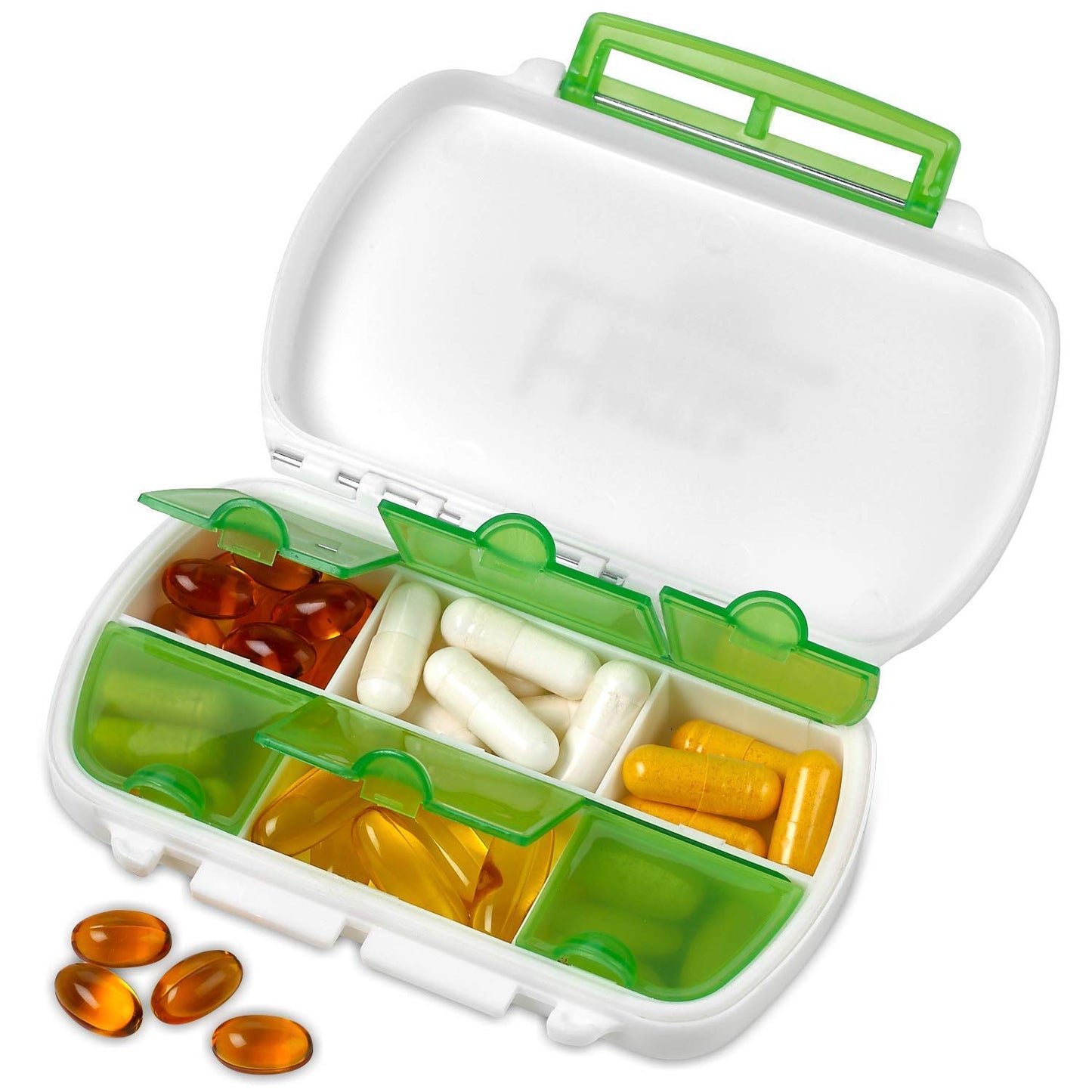 Pill Box - Water-Proof Medicine Pill Holder Case a BPA Free Daily Tablet Holder Storage Dispenser for All Your Medications, Supplements, Vitamins, and Meds, Ideal for Travel & Every Day Use by MEDca