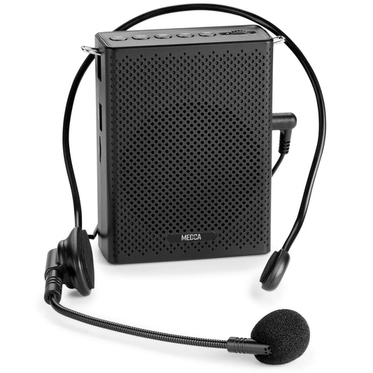 Portable Mini Voice Amplifier, Built-In Rechargeable Wired Portable Microphone and Speaker with Waist-Band, Bluetooth Megaphone PA System Supports MP3, Aux for Teachers, Trainers, Presenters
