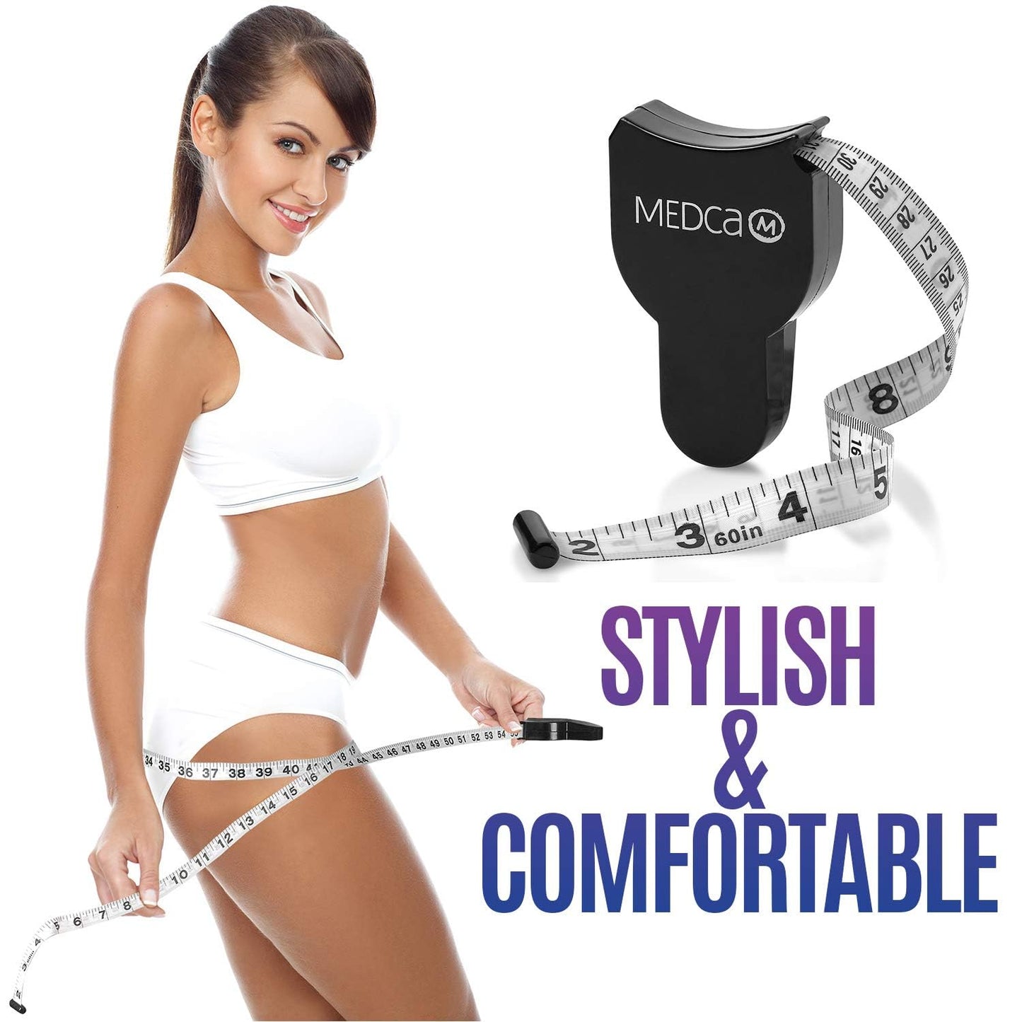 Body Tape Measure - (4 Pack) Measuring Tapes for Body and Fat Weight Monitors, (Inches & Cm) Retractable Ruler for Accurate Fat Calculator Helps Calculate Athletic Fitness Measurements