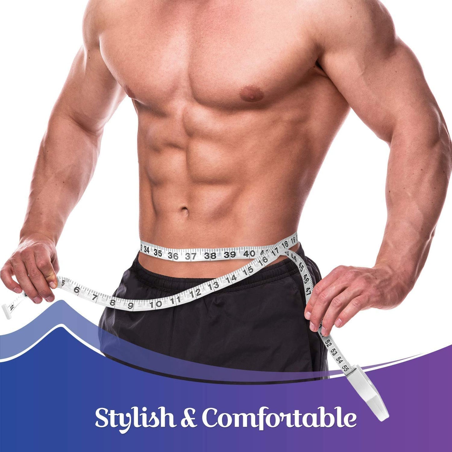 Body Fat Caliper and Measuring Tape for Body - Pack of 2 Skinfold Calipers and Body Fat Tape Measure Tools for Accurately Measuring BMI Skin Fold Fitness and Weight-Loss, (Black & White)