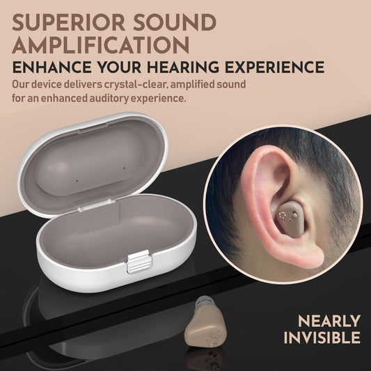 MEDca ITE Mini Rechargeable Ear Hearing Amplifier