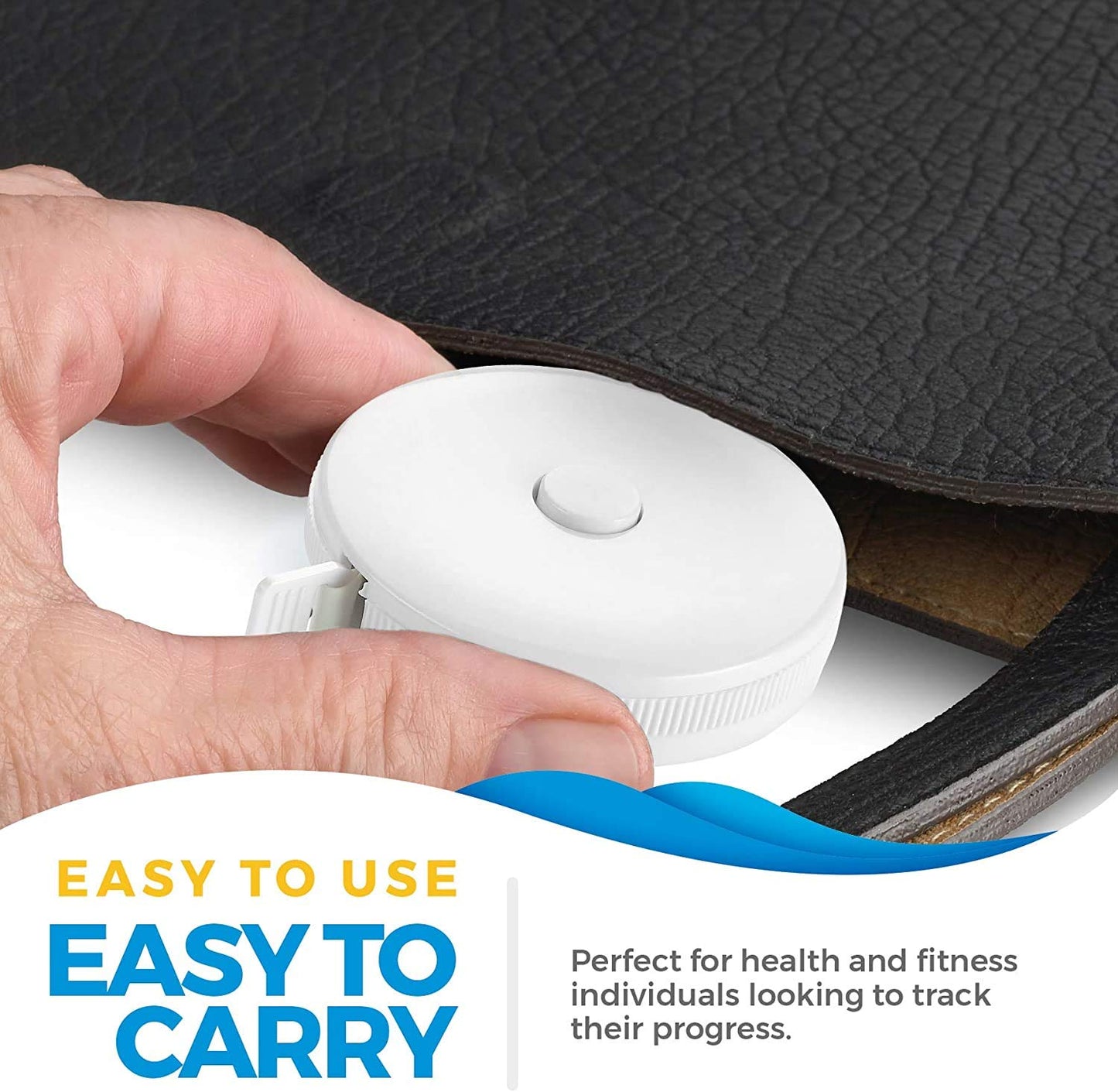 Body Tape Measure - (2 Pack) Measuring Tapes for Body and Fat Weight Monitors, (Inches & Cm) Retractable Tape Measure Ruler for Accurate Body Fat Calculator Helps Calculate Fitness Body Measurements