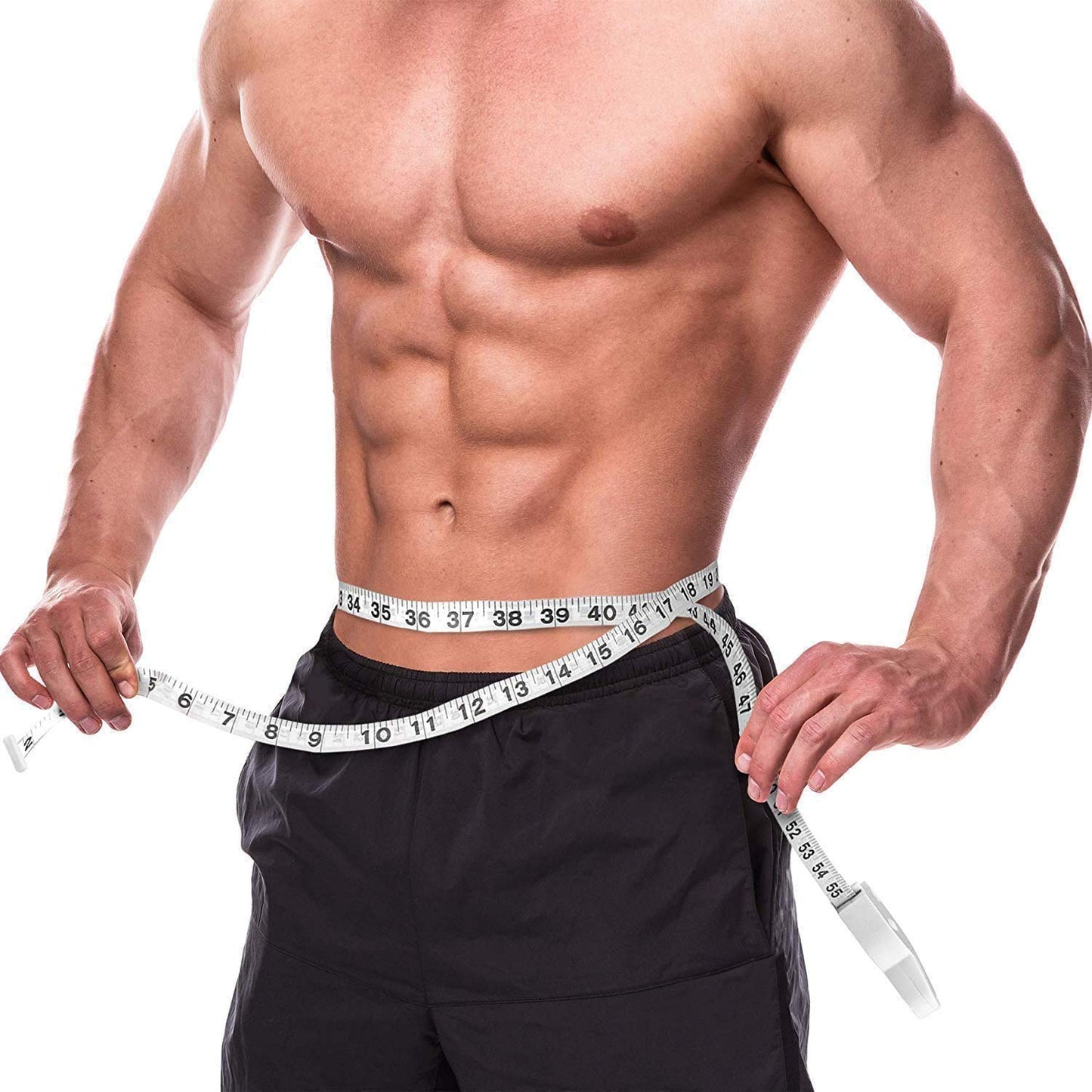 Body Tape Measure - (4 Pack) Measuring Tapes for Body and Fat Weight Monitors, (Inches & CM) Retractable Ruler for Accurate Fat Calculator Helps Calculate Athletic Fitness Measurements, White