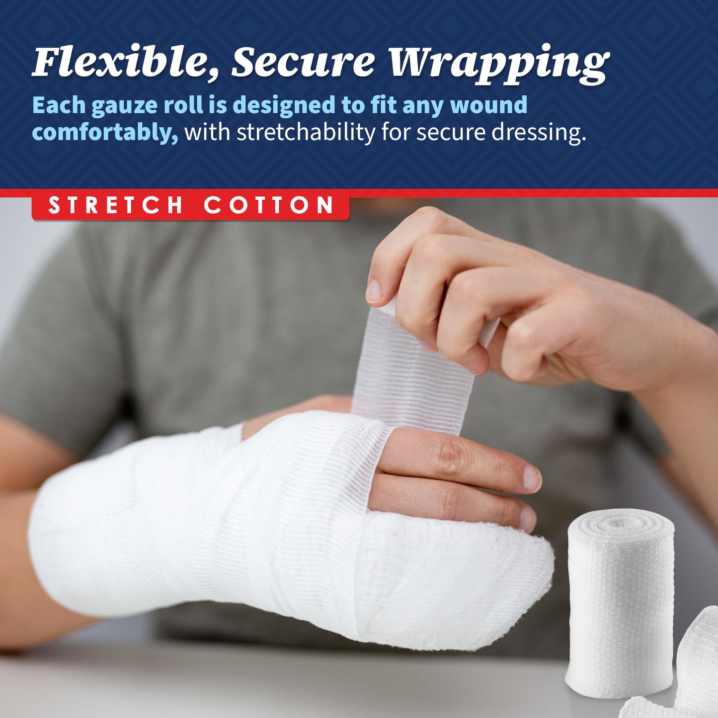 Gauze Bandage Rolls - (36 Pack) 2 in x 4.1 Yards Per Roll of Medical Grade Gauze Bandage and Stretch Wrapping for Dressing All Types of Wounds and First Aid Kit by MEDca, (2-Inch, 36 Pcs)