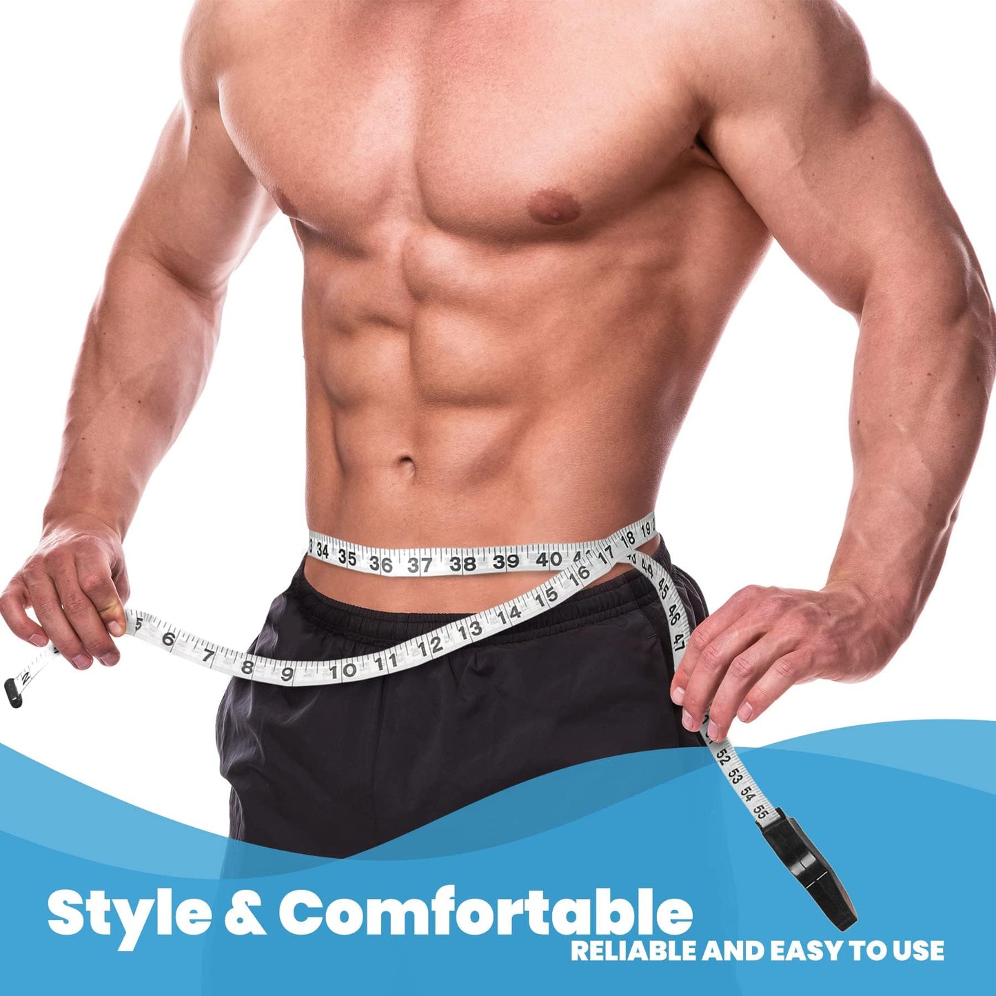 Pro Skinfold Caliper and Body Measurement Tape - Precision Body Fat Tool Plus BMI Chart - Accurately Measure and Gauge Body Fat Help Track Weight Loss and Achieve Fitness Goals for Men and Women