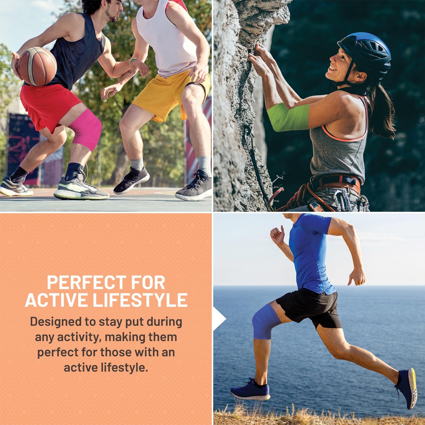 MEDca Self Adherent Cohesive Wrap Bandages 2 Inches X 5 Yards 12 Count with Strong Elastic and Colorful First Aid Tape for Sprain Swelling and Sorenes (Rainbow Color)