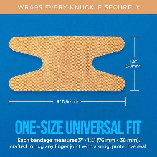 Flexible Fabric Bandages - Flex Fabric Adhesive Bandages Knuckle Bandages for Finger Care and to Protect Wounds from Infection - (200 Count)