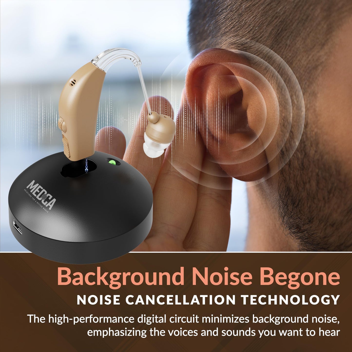 MEDca™ Rechargeable Ear Hearing Amplifier
