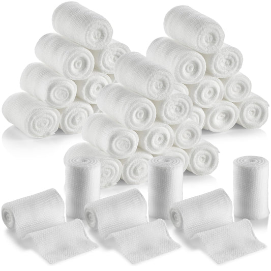Gauze Bandage Rolls - (36 Pack) 2 in x 4.1 Yards Per Roll of Medical Grade Gauze Bandage and Stretch Wrapping for Dressing All Types of Wounds and First Aid Kit by MEDca, (2-Inch, 36 Pcs)