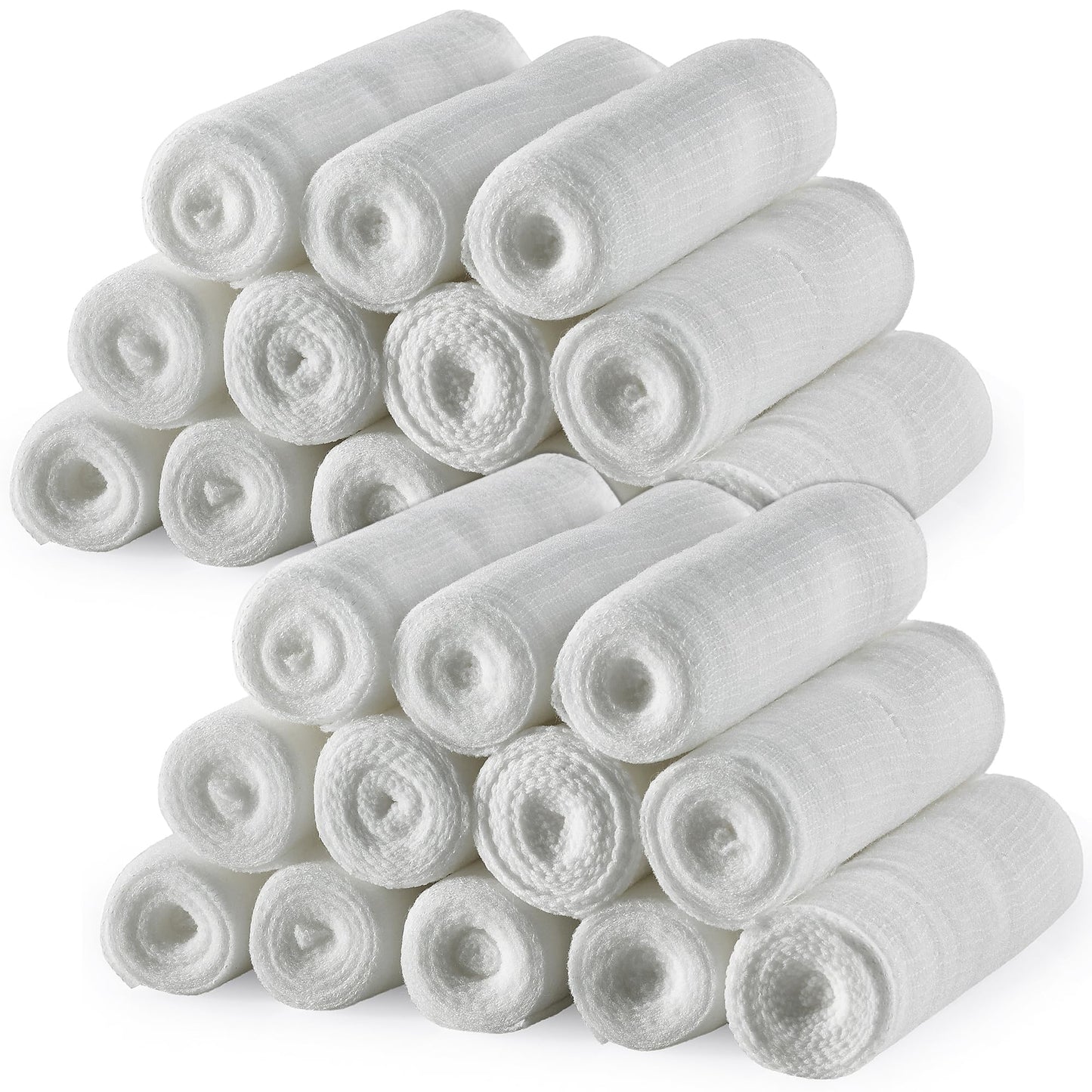 Gauze Bandage Rolls - (24 Pack) 3 in x 4.1 Yards Per Roll of Medical Grade Gauze Bandage and Stretch Bandage Wrapping for Dressing All Types of Wounds and First Aid Kit by MEDca, (3-Inch, 24 Pcs)