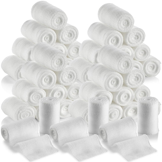 Gauze Bandage Rolls - (48 Pack) 2 in x 4.1 Yards Per Roll of Medical Grade Gauze Bandage and Stretch Wrapping for Dressing All Types of Wounds and First Aid Kit by MEDca, (2-Inch, 48 Pcs)