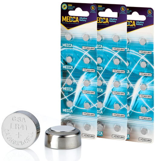 1.5V Alkaline Batteries - LR41, 192, 92A,LR736, and AG3 Battery - Button Coin Cell for Hearing Aids, Amplifiers, Clocks, Toys, Remotes, Calculators, Lasers, Long Lasting Power, Anti Corrosion, 30 Pcs