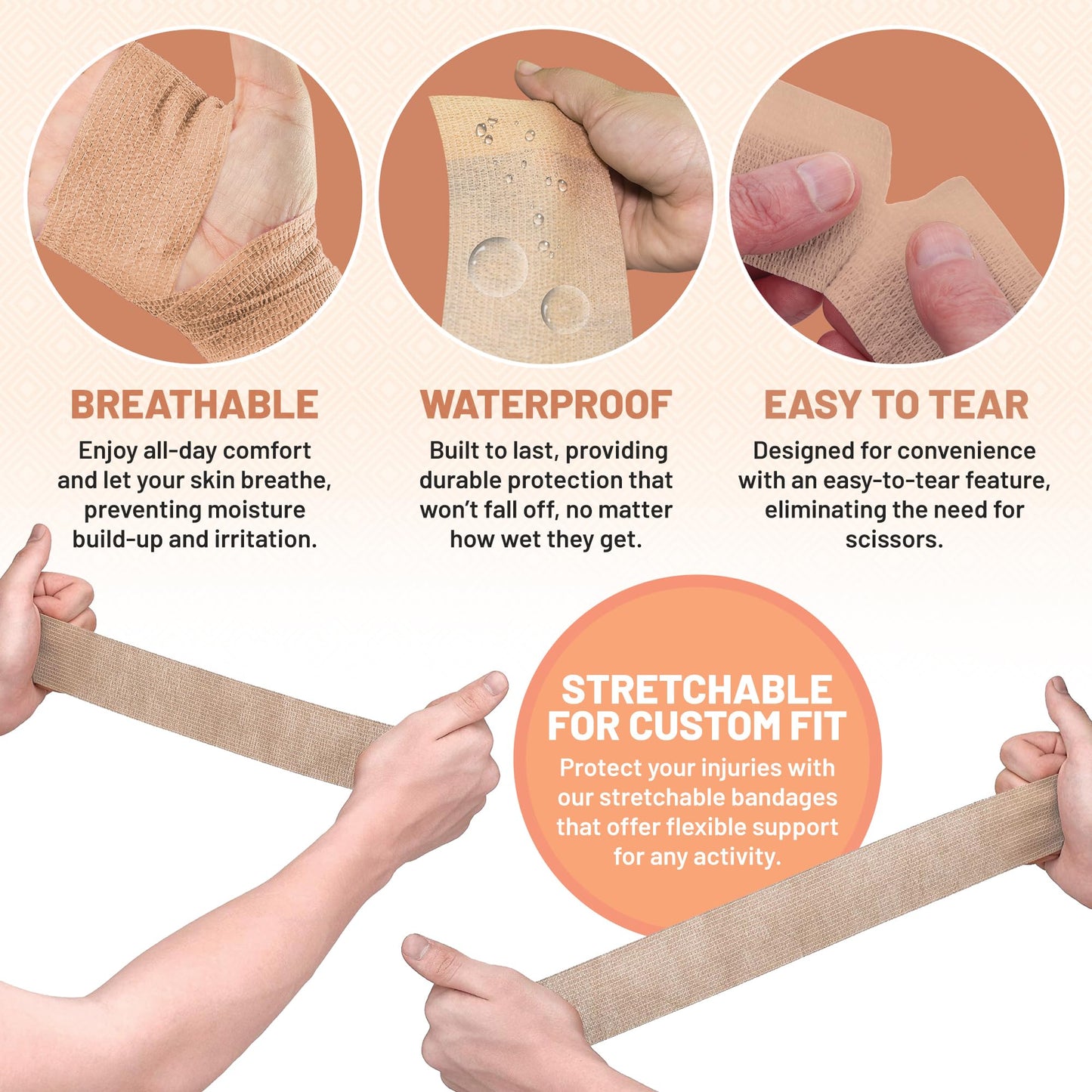 Gauze Bandage Rolls - (12 Pack) 2 in x 4.1 Yards Per Roll of Medical Grade Gauze Bandage and Stretch Bandage Wrapping for Dressing All Types of Wounds and First Aid Kit by MEDca, (2-Inch, 12 Pcs)