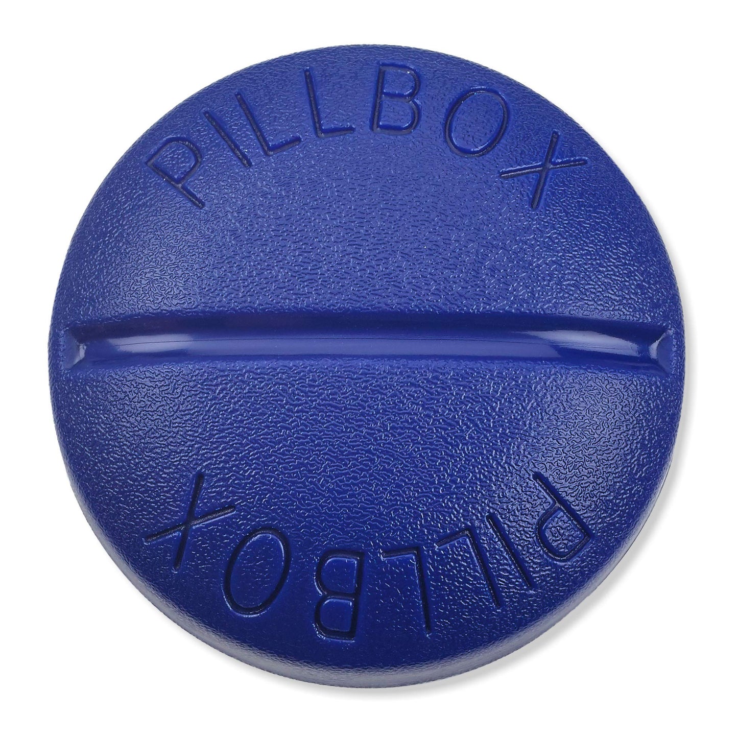 Pill Box Round for Travel - Mini Compact Portable 4 Compartment Pills Case Organizer, Vitamin and Medication Dispenser Holder for Up To 4 Times A Day, BPA Free Pill Reminder by MEDca