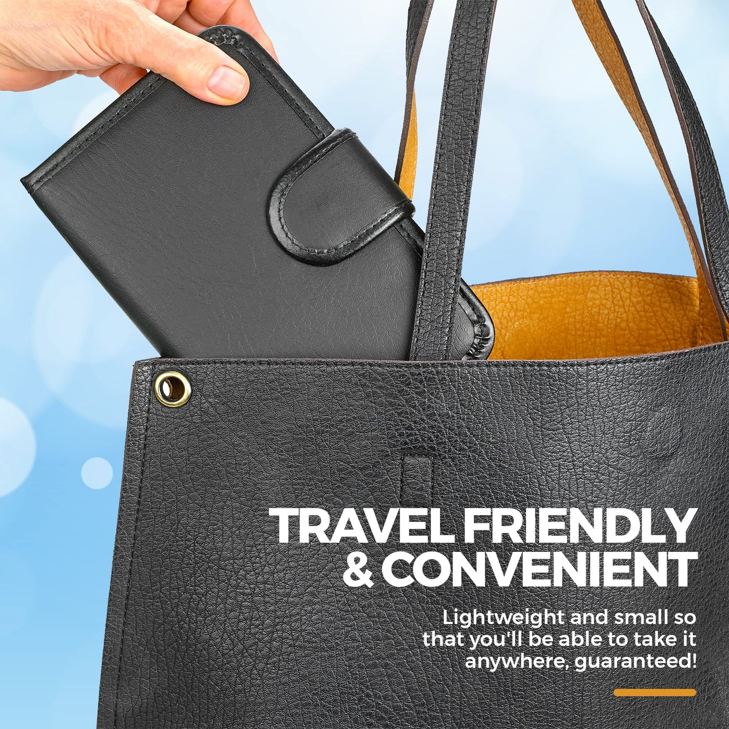 Weekly Travel Pill Organizer - Prescription and Medication Wallet Pill Box Reminder, a Extra Large Pill Container Dispenser Case, Caddy Organizer, for 4 Times A Day, 7 Days a Week, 7.5 x 4.5 Inches