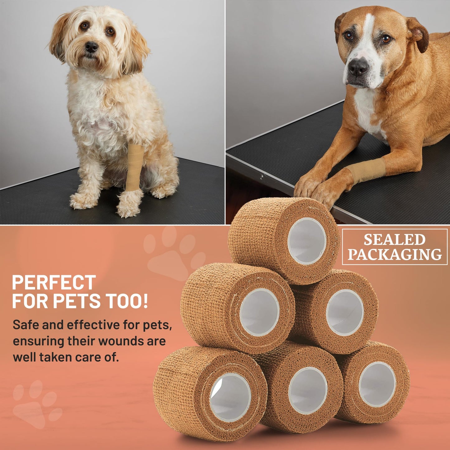 Gauze Bandage Rolls - (12 Pack) 2 in x 4.1 Yards Per Roll of Medical Grade Gauze Bandage and Stretch Bandage Wrapping for Dressing All Types of Wounds and First Aid Kit by MEDca, (2-Inch, 12 Pcs)