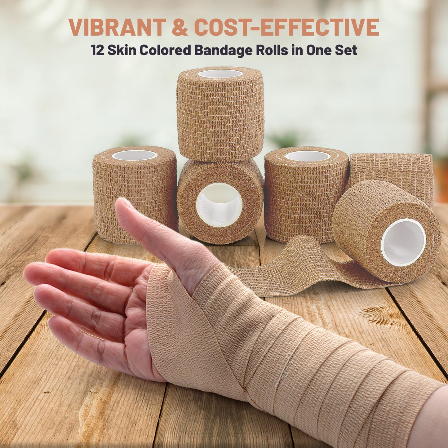 Gauze Bandage Rolls - (12 Pack) 2 in x 4.1 Yards Per Roll of Medical Grade Gauze Bandage and Stretch Bandage Wrapping for Dressing All Types of Wounds and First Aid Kit by MEDca, (2-Inch, 12 Pcs)