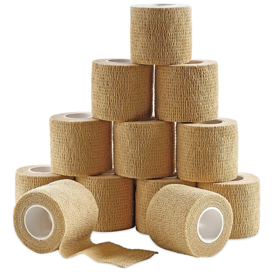 Gauze Bandage Rolls - (12 Pack) 2 in x 4.1 Yards Per Roll of Medical Grade Gauze Bandage and Stretch Bandage Wrapping for Dressing All Types of Wounds and First Aid Kit by MEDca, (2-Inch, 12 Pcs)
