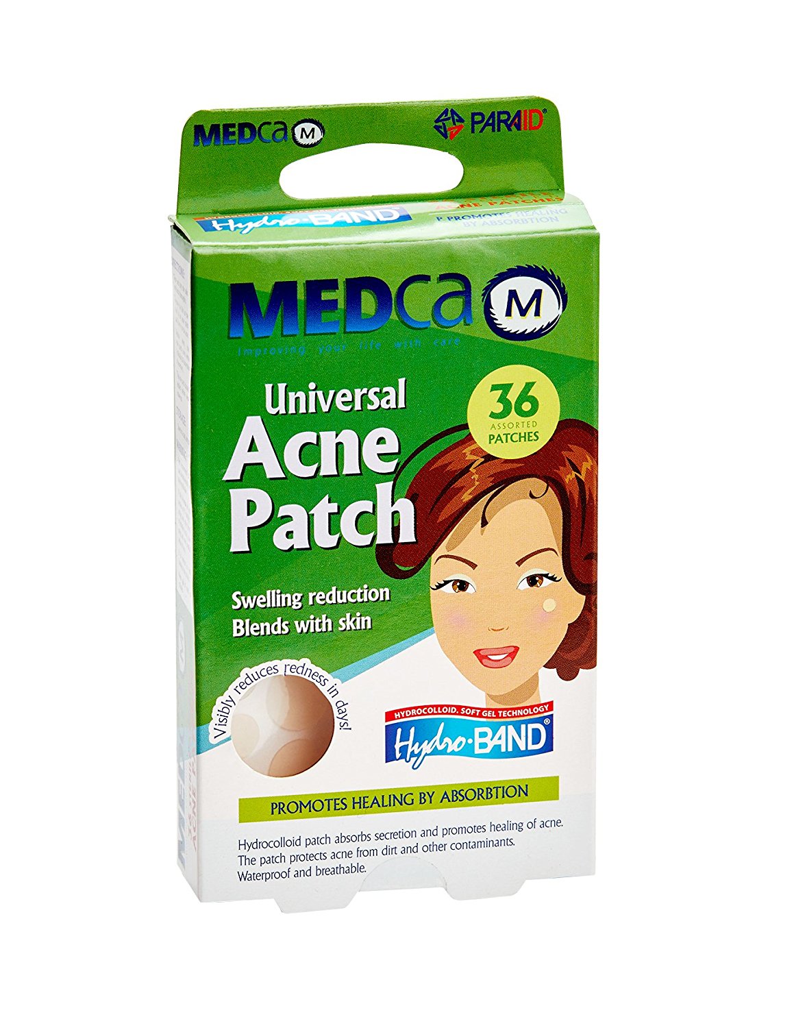 MEDca Universal Acne Pimple Patch Absorbing Cover 36 Count Two Sizes ...