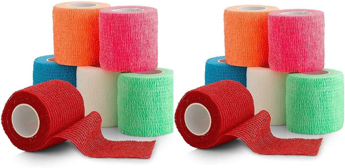 Self Adherent Cohesive Wrap Bandages First Aid Tape Rainbow
