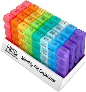 Month Pill Box Organizer – 4 Tmes-A-Day