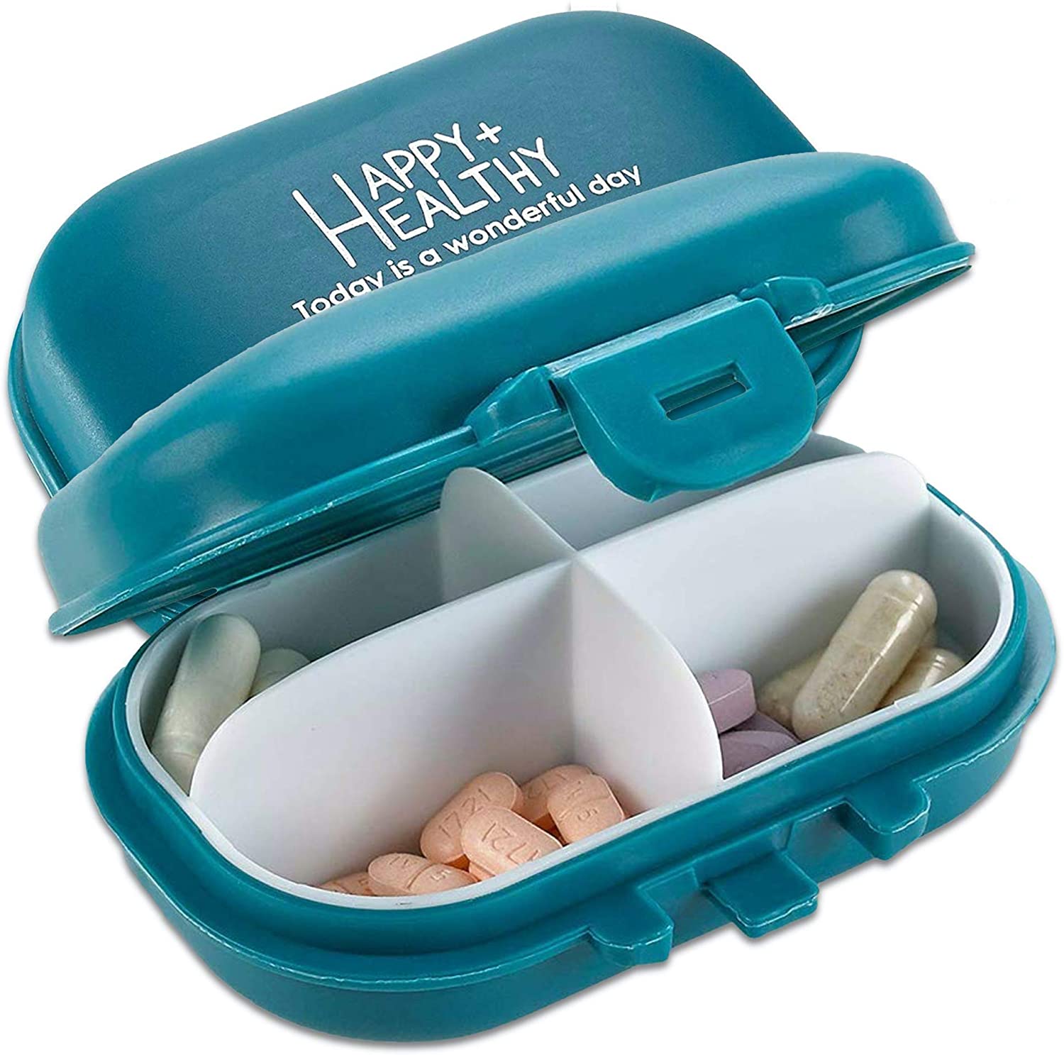 Weekly Pill Case Organizer 4 Times A Day Portable Travel Pill Box
