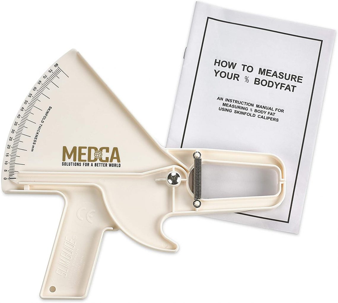 MEDca body fat caliper,Pro Body Skin Caliper Handheld BMI Measuring